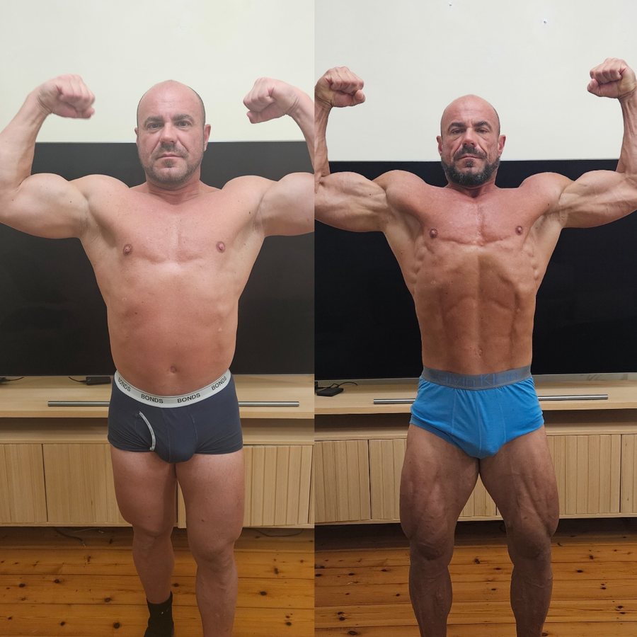 Donnie, before and after