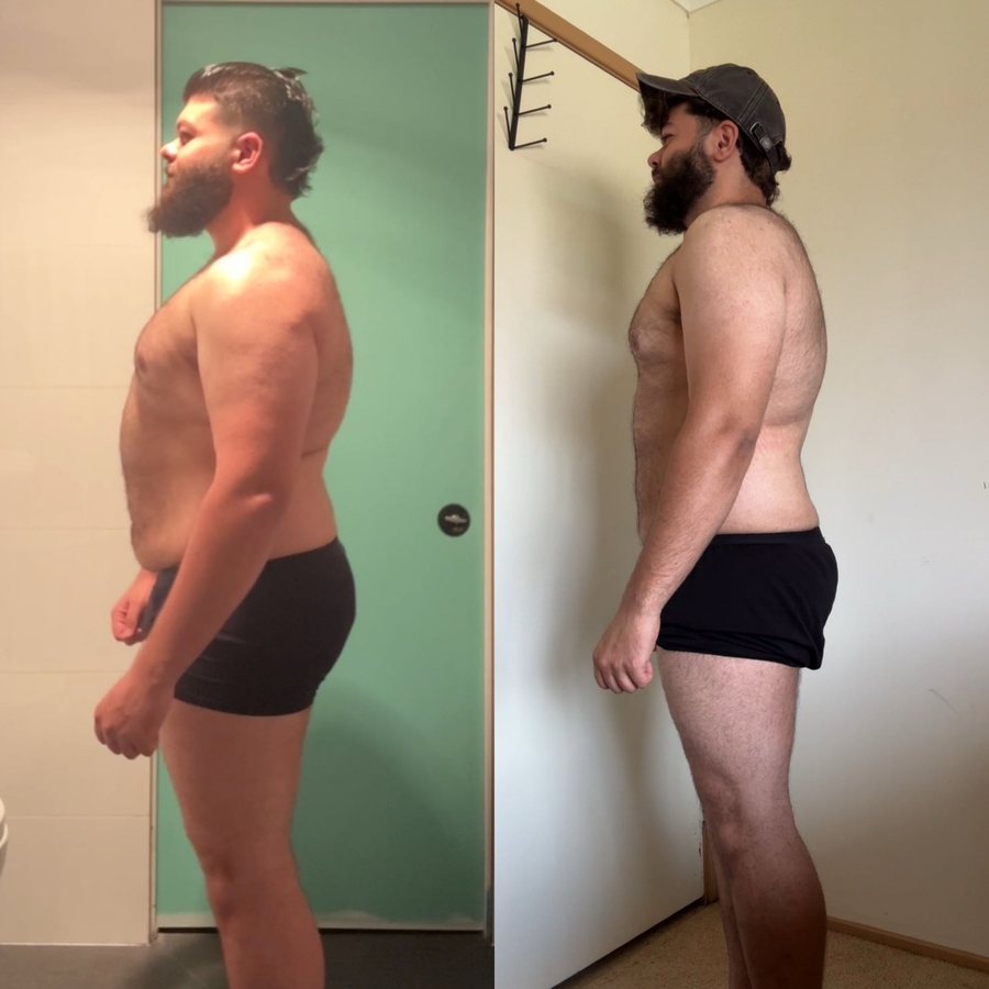 Client, before and after
