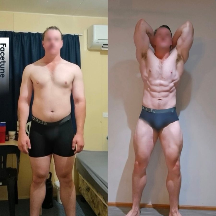 Client, before and after