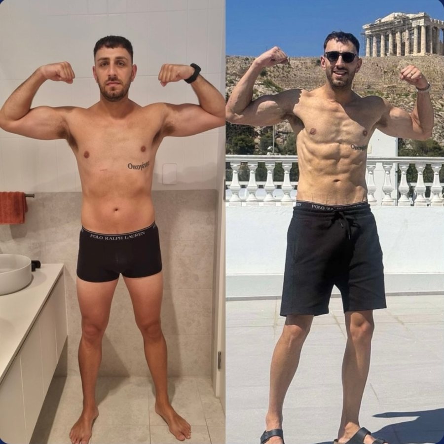 Client, before and after