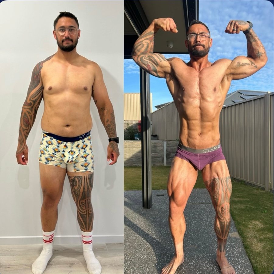 Client, before and after