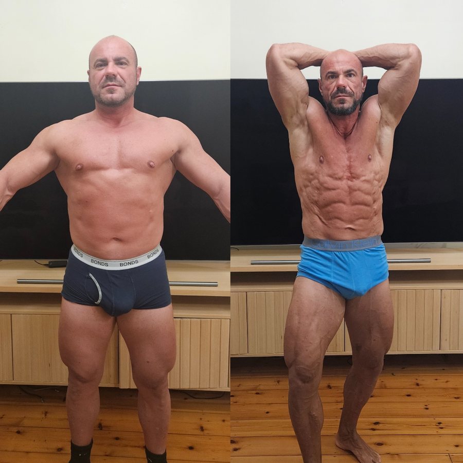 Client, before and after