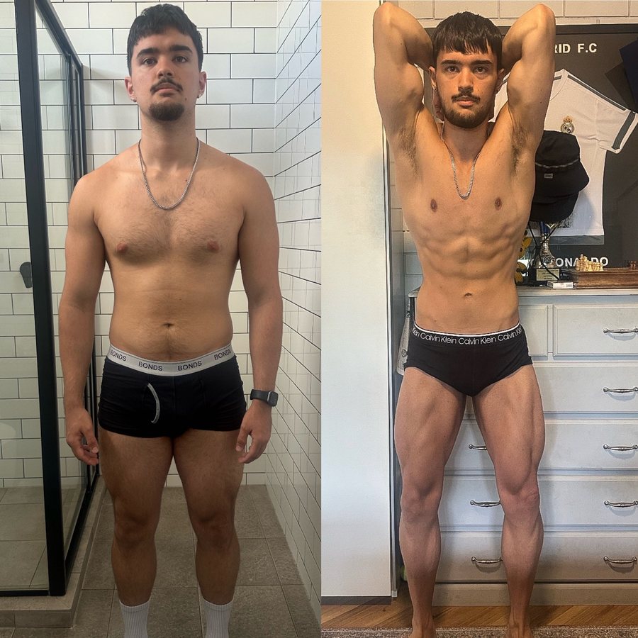 Client, before and after
