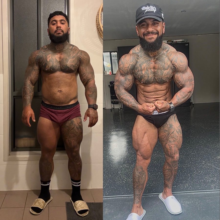 Client, before and after