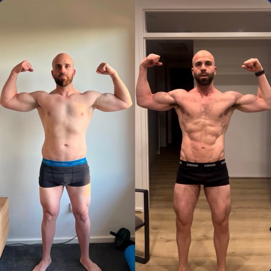 Client, before and after